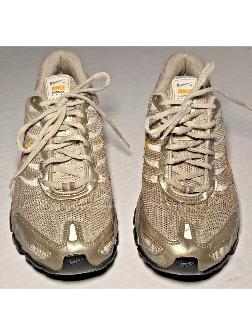 Nike Shox NZ Womens 9 318164-161 Gold Pink Orange 2008 Y2K Shoes